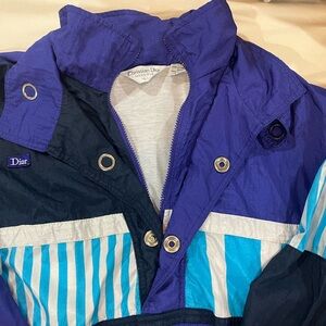 Vintage Christian Dior Monsieur Multicolor Striped Windbreaker